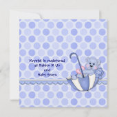 アンブレラベアーブルー – 招待状 (裏面)