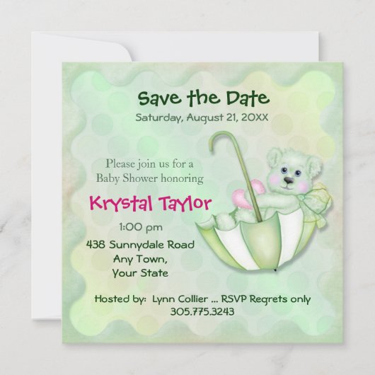 アンブレラベアーミント – 招待状 (正面)