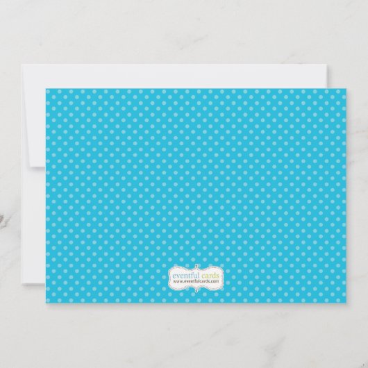 アンブレラベビーがスプリンクルシャワーアフリカ系アメリカ人の少年 招待状 (裏面)