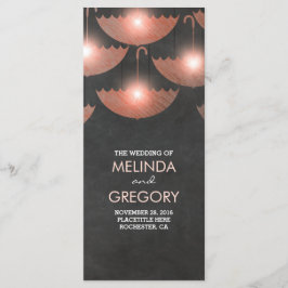 アンブレラライツチョーク&ピンク結婚式 プログラム