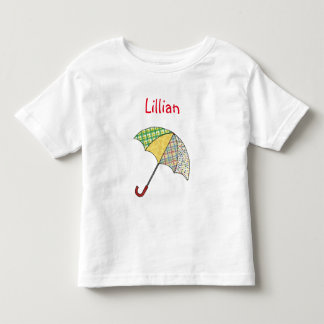 アンブレラ名前をカスタムするトドラードレス トドラーTシャツ