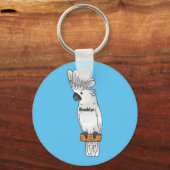 アンブレラ尾鳥漫画イラストレーション キーホルダー (正面)