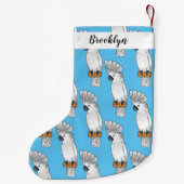 アンブレラ尾鳥漫画イラストレーション スモールクリスマスストッキング (裏面)