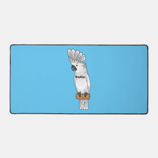 アンブレラ尾鳥漫画イラストレーション デスクマット (正面)