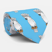 アンブレラ尾鳥漫画イラストレーション ネクタイ (ロール)