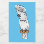 アンブレラ尾鳥漫画イラストレーション フードラベル (シングルラベル)