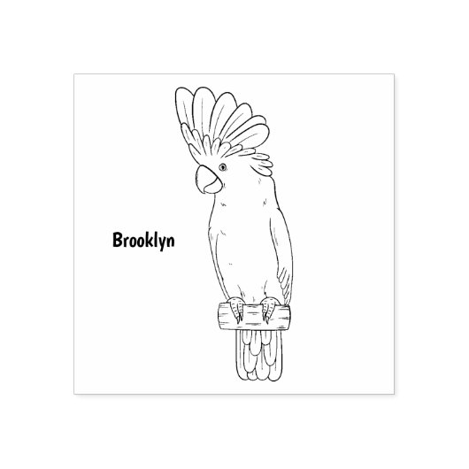 アンブレラ尾鳥漫画イラストレーション ラバースタンプ (インプリント)