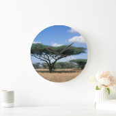 アンブレラ·トーン·アカシア(Acacia tortilis)、ムクゼ ラージ壁時計 (ホーム)