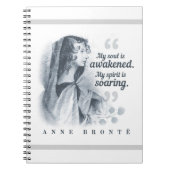 アンブロンテ引用文私の魂が目覚めている ノートブック (正面)