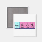 アンブローズ周期表名磁石 マグネット (正面/裏面)