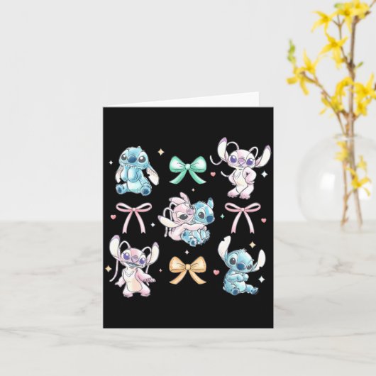 アンプエンジェル コケティースタイルの リボン バレンタインデー カード (黄色い花)