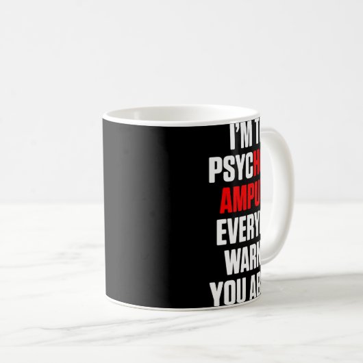 アンプティユーモアホットレッグアームおもしろい回復3 コーヒーマグカップ (正面右)