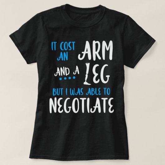 アンプティユーモアレッグ腕おもしろい回復プレミアム  Tシャツ (デザイン正面)