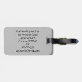 アンプパーソナライズされたイラストレーション(ミュージシャン) ラゲッジタグ (裏面横)