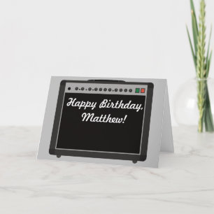 アンプパーソナライズされた誕生日カード(ミュージシャン用) カード