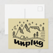 アンプラグマウンテンキャンプポストカード ポストカード (正面/裏面)