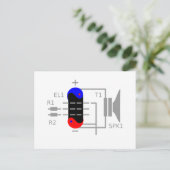 アンプ管 ポストカード (スタンド正面)