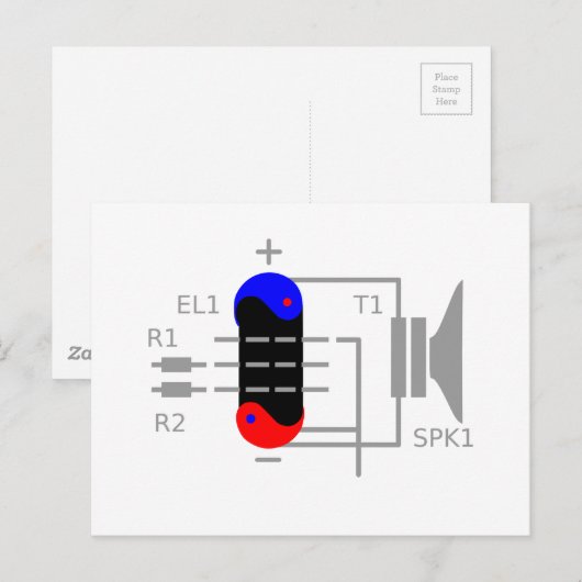 アンプ管 ポストカード (正面/裏面)