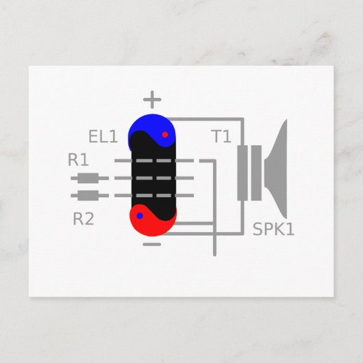 アンプ管 ポストカード (正面)