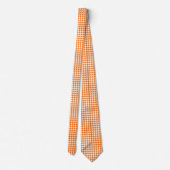 アンベルグ千鳥格子のローオレンジタイ ネクタイ (裏面)