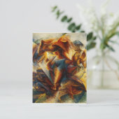 アンベルト・ボチオーニによるサッカー選手のダイナミズム ポストカード (スタンド正面)