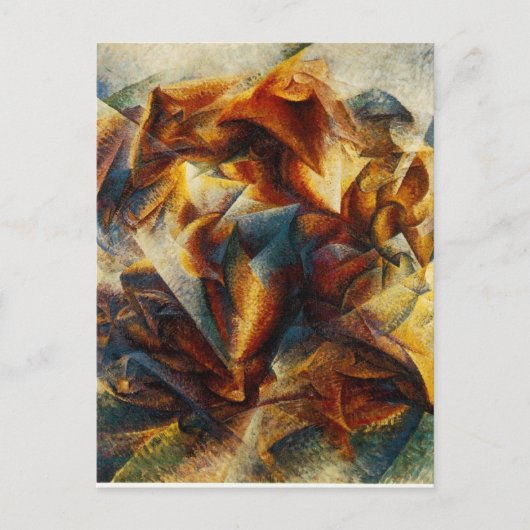 アンベルト・ボチオーニによるサッカー選手のダイナミズム ポストカード (正面)