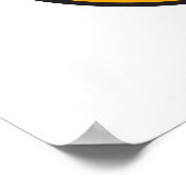 アンペル – イエローサイバーパンク幾何学抽象芸術 ポスター (角)