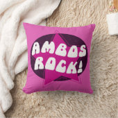 アンボスロックおもしろいピンク救急車ドライバー クッション (ブランケット)