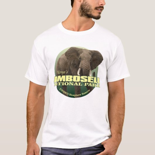 アンボセリNP (アフリカゾウ)WT Tシャツ (正面)