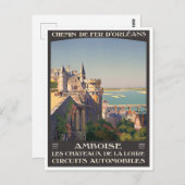 アンボワーズフランスヴィンテージ旅行はがき ポストカード (正面/裏面)