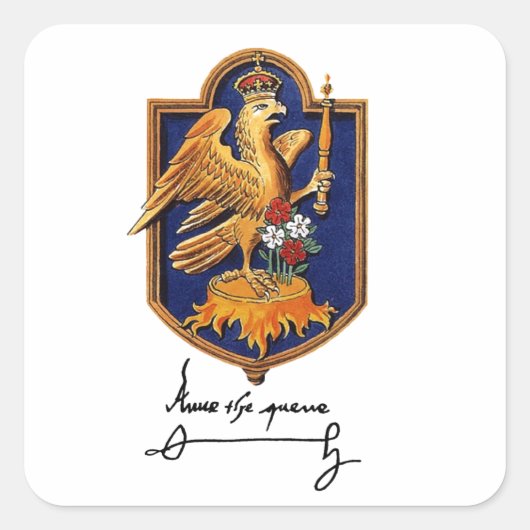 アンボーリンシグネチャー&コートオブアームズ スクエアシール (正面)