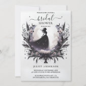 アンマジカルドリームミスティックスターズムーンブライダルシャワー 招待状 (正面)