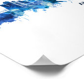 アンマンジョーダンスカイラインブルー ポスター (角)