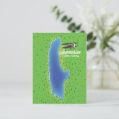 アンマー湖 ドイツ 地図 ポストカード (スタンド正面)