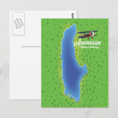 アンマー湖 ドイツ 地図 ポストカード (正面/裏面)