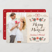 アンメリードパ結婚したインコーンフォトホリデーカード シーズンカード (正面/裏面)