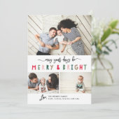 アンメリードブライト3フォトコラージュホリデーカード シーズンカード (スタンド正面)