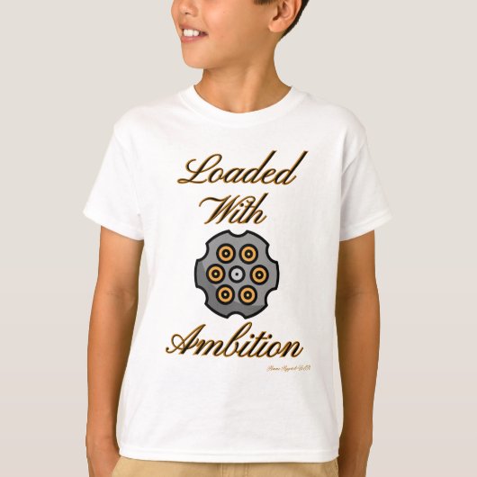 アンモアパレルUSA野心ボーイ弾を搭載 Tシャツ (正面)