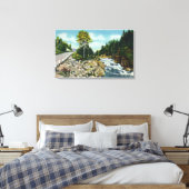 アンモオスク川の下滝のビュー キャンバスプリント (インサイチュ (寝室))