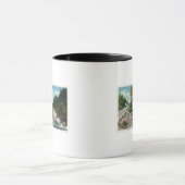 アンモオスク川の下滝のビュー マグカップ (中央)