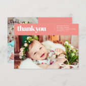 アンモダンド写真洗シンプル礼 サンキューカード (正面/裏面)