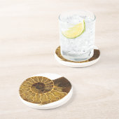 アンモナイトの化石 コースター (側面)