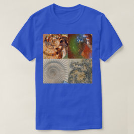 アンモナイト化石マクロモンタージュ Tシャツ