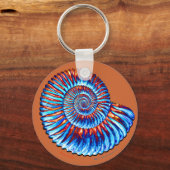 アンモナイト化石 キーホルダー (正面)