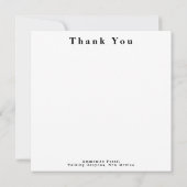 アンモナイト化石 サンキューカード (裏面)