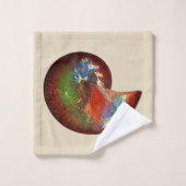 アンモナイト貝殻の円錐花序 バスタオルセット (ウォッシュタオル)