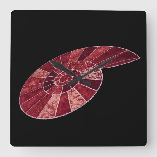 アンモニア時計 スクエア壁時計 (正面)