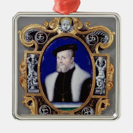 アンモンモランシーの最初公爵の、ポートレート メタルオーナメント (正面)