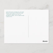 アンラスカ島の天皇グース ポストカード (裏面)