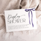 アンラップギフト結び結び結びブライダルシャワー紫弓 エンクロージャーカード